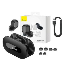 BASEUS True Wireless Earphones Bowie EZ10 черен BASEUS True Wireless Earphones Bowie EZ10 черен