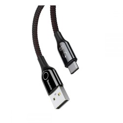 BASEUS C-shaped кабел с интелигентно изключване USB към Type-C 2.4A 1m BASEUS C-shaped кабел с интелигентно изключване USB към Type-C 2.4A 1m