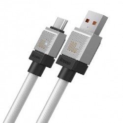 BASEUS кабел USB към Type C CoolPlay Fast Charging 100W бял 1м BASEUS кабел USB към Type C CoolPlay Fast Charging 100W бял 1м